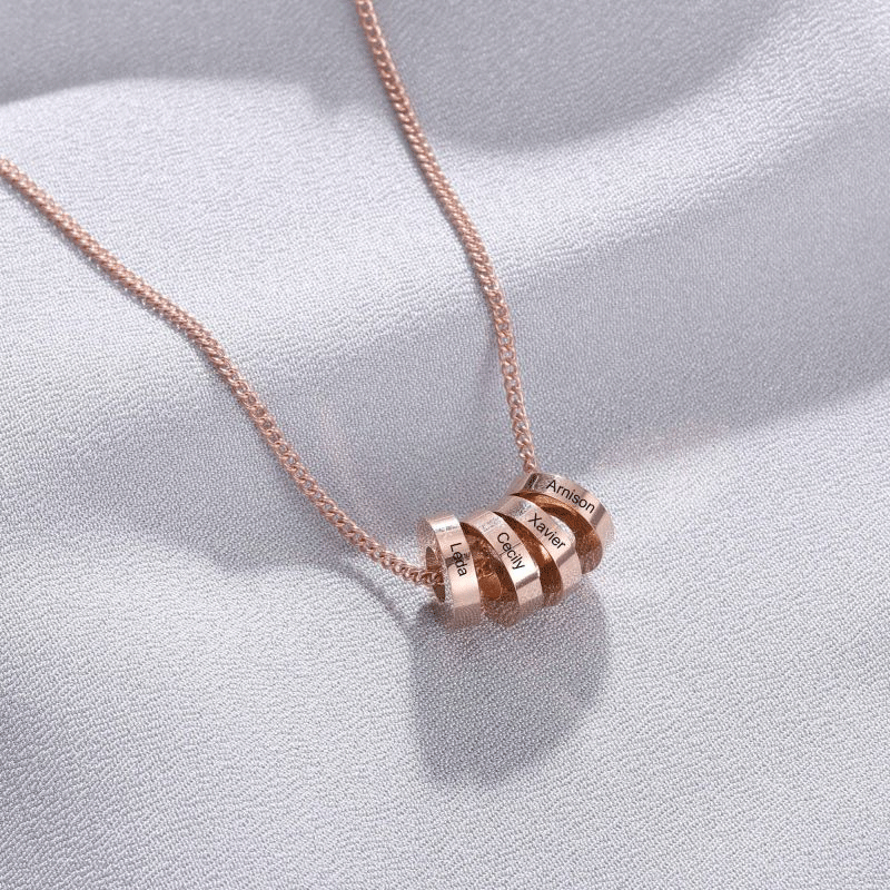 Stacking Ring Charm Necklace