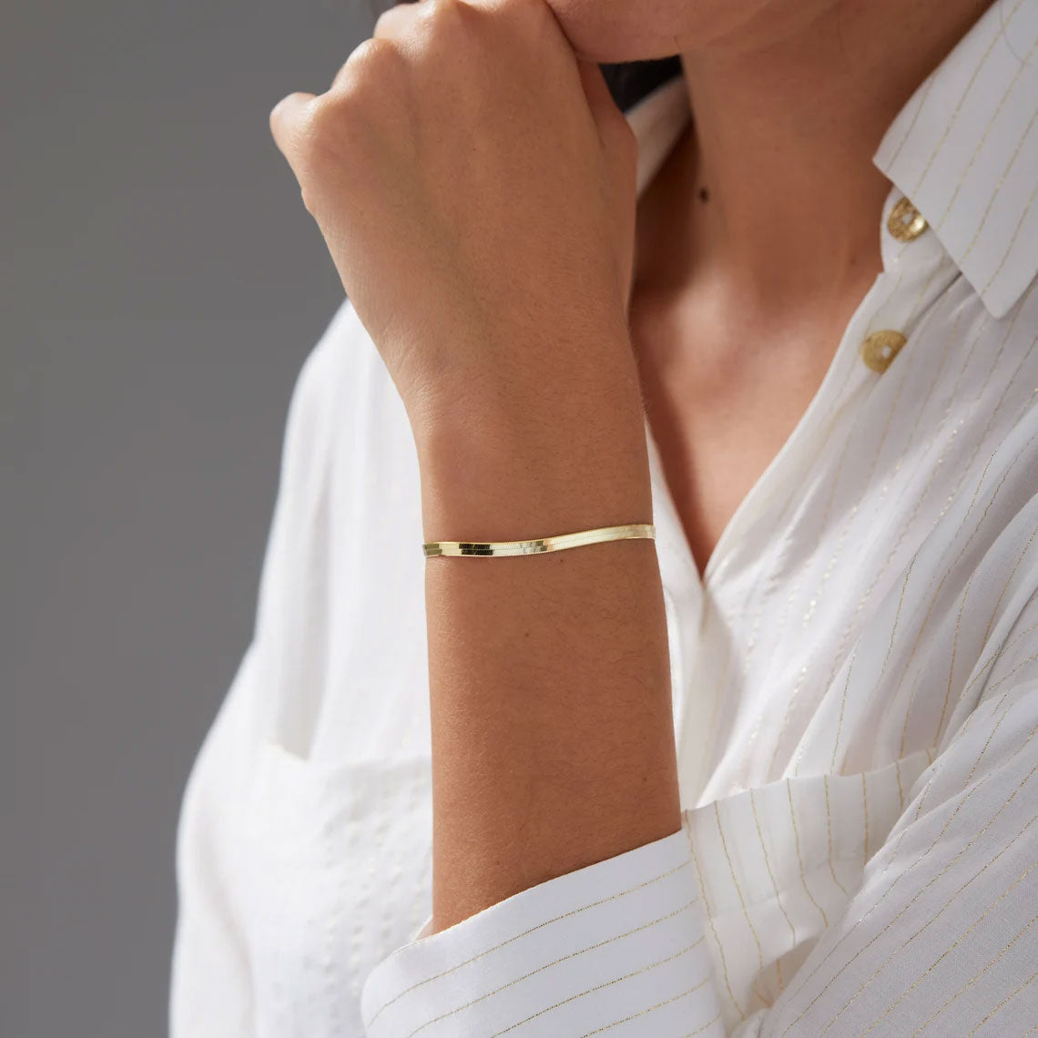 Herringbone Chain Bracelet