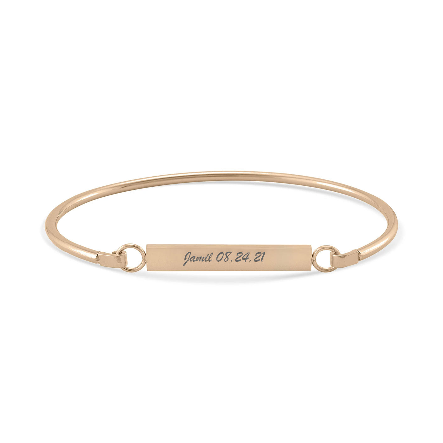 Personalized Bangle Bar Bracelet