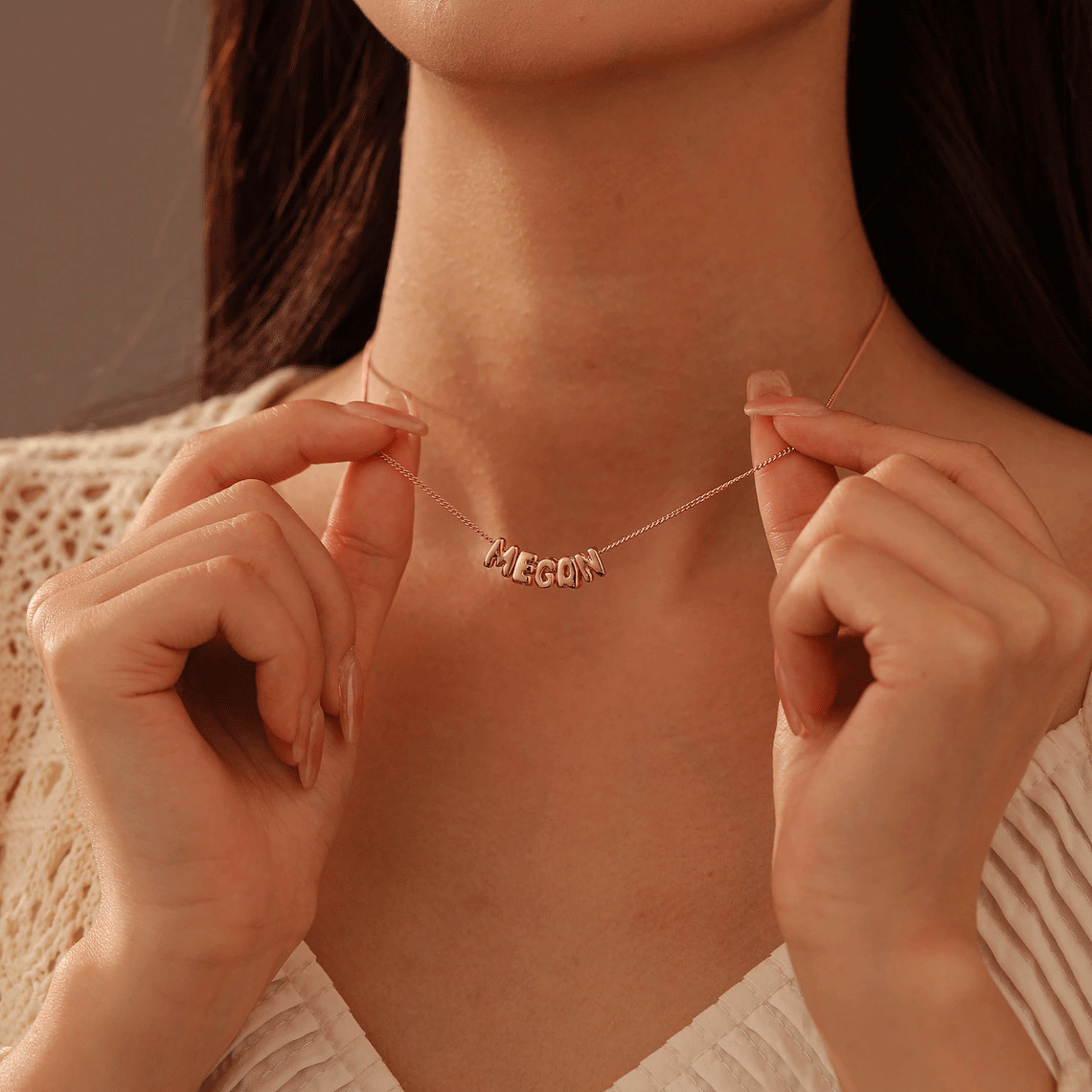 Bubble Name Necklace