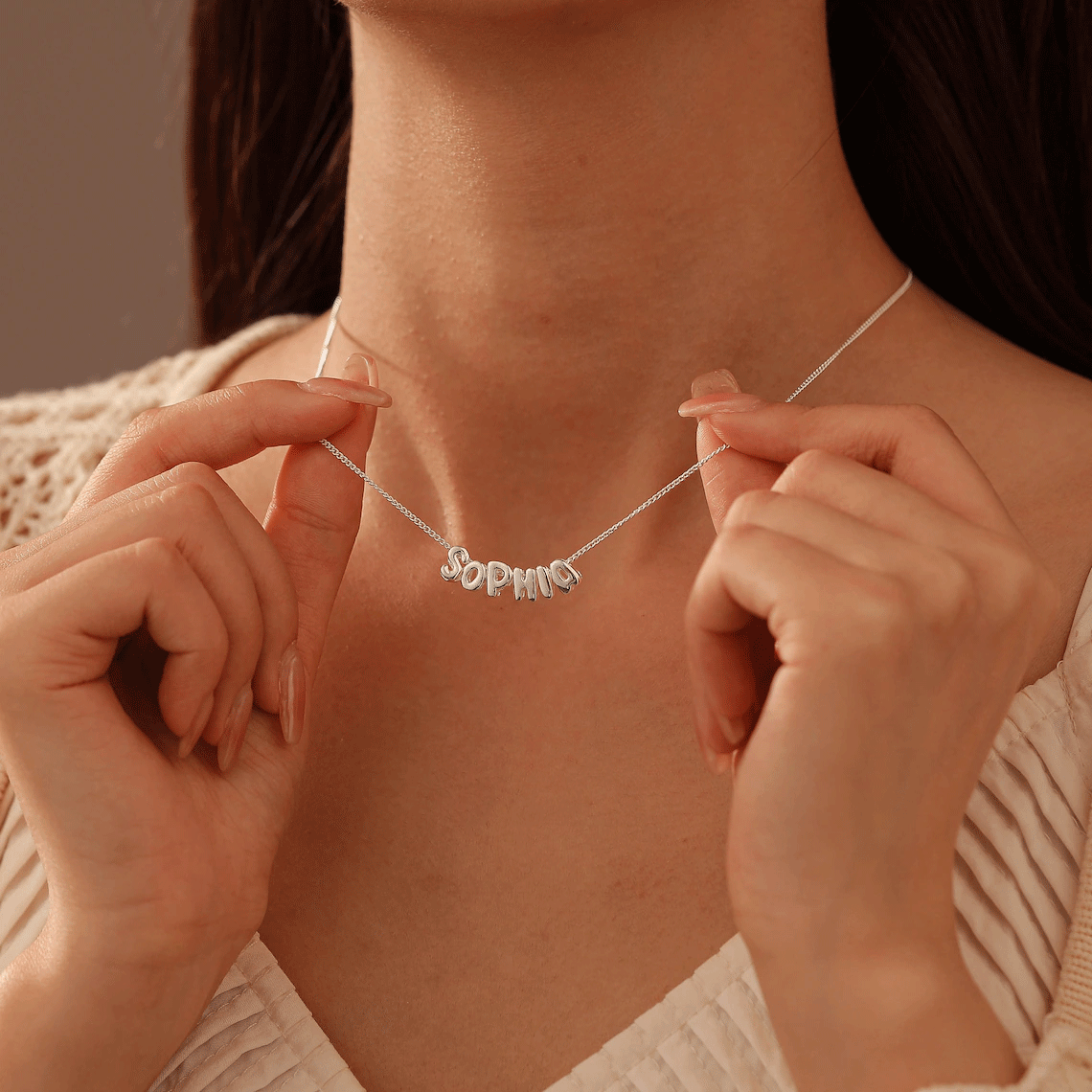 Bubble Name Necklace