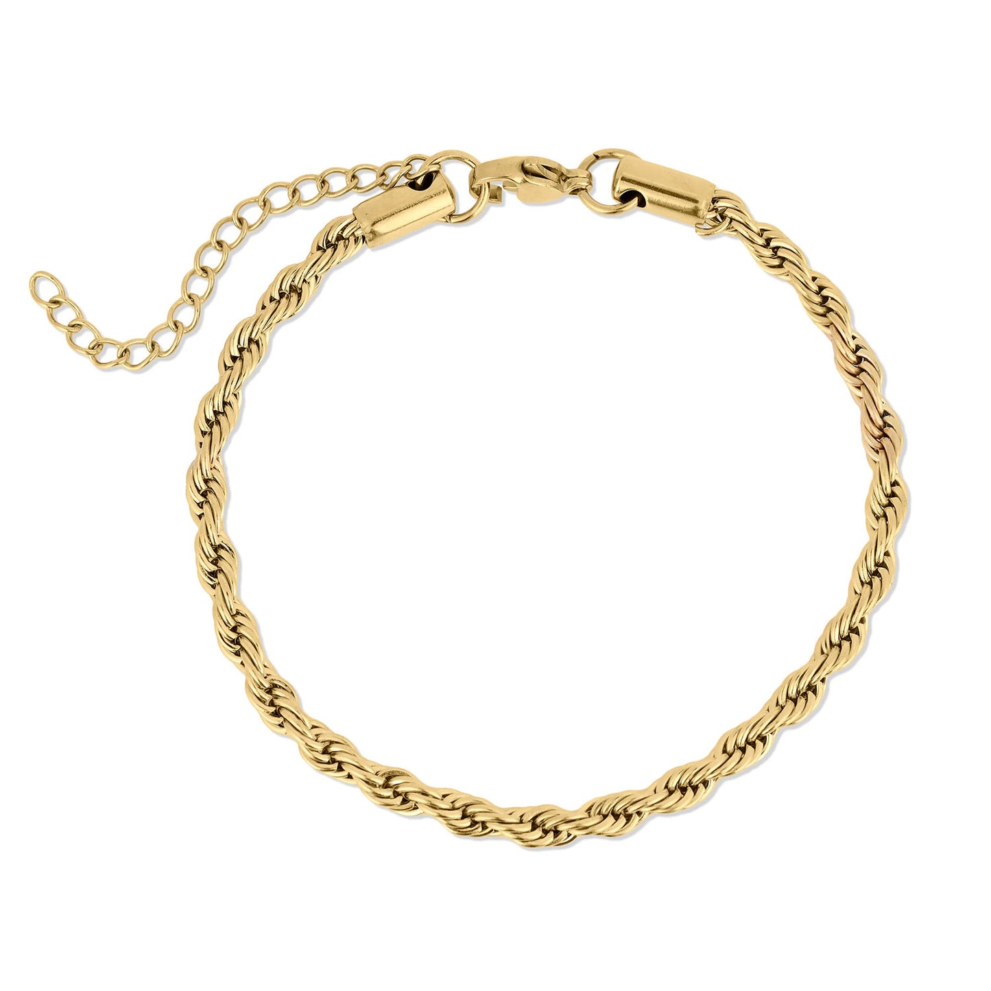 Rope Chain Bracelet In Gold