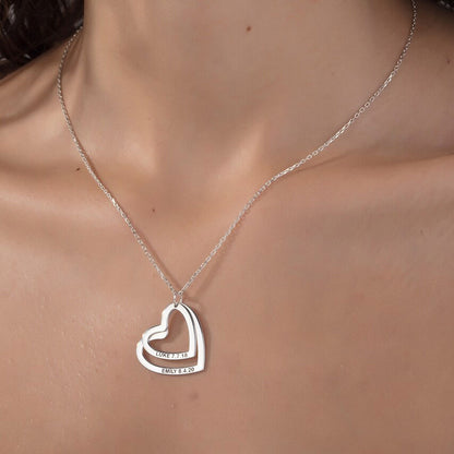 Stacking Heart Charm Necklace