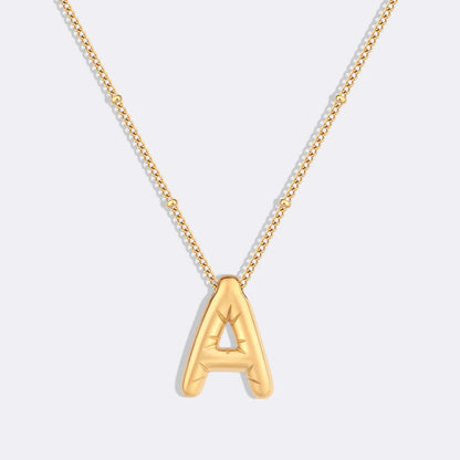 Bubble Initial Necklace