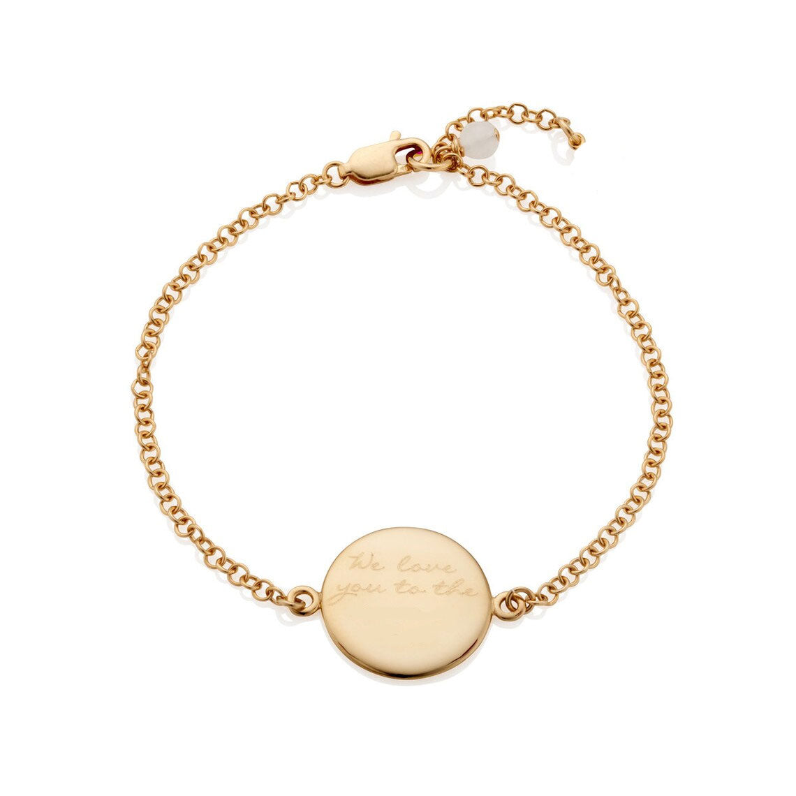 Personalized Coin Disc Bracelet