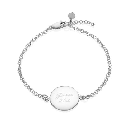 Personalized Coin Disc Bracelet