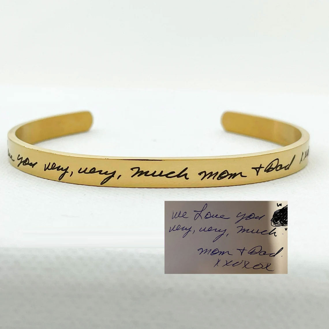 Handwriting Cuff Bracelet