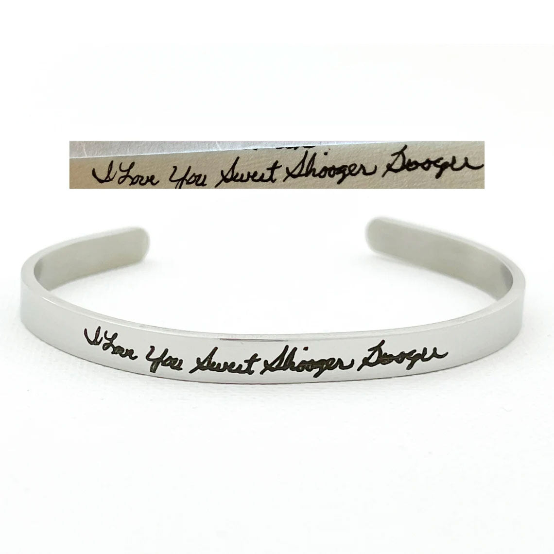 Handwriting Cuff Bracelet