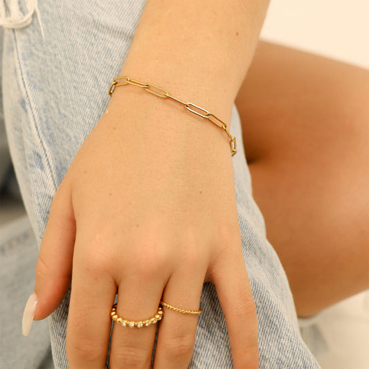 Paperclip Chain Bracelet